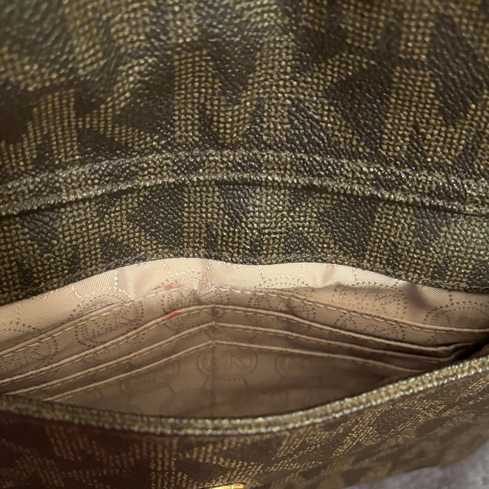Michael Kors Dark Brown Monogram Tote - Picture 13 of 13
